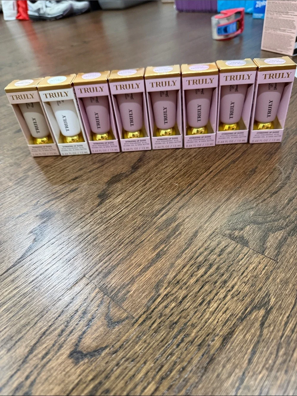 TRULY Hydrating Lip Gloss set of 8 (6 glazed donut, 1 coco cloud, 1 vanilla baby